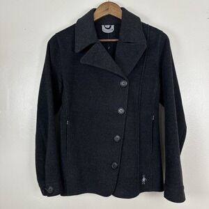 Smartwool Women's M Black Pea Coat Jacket Outdoors Activewear Gorpcore